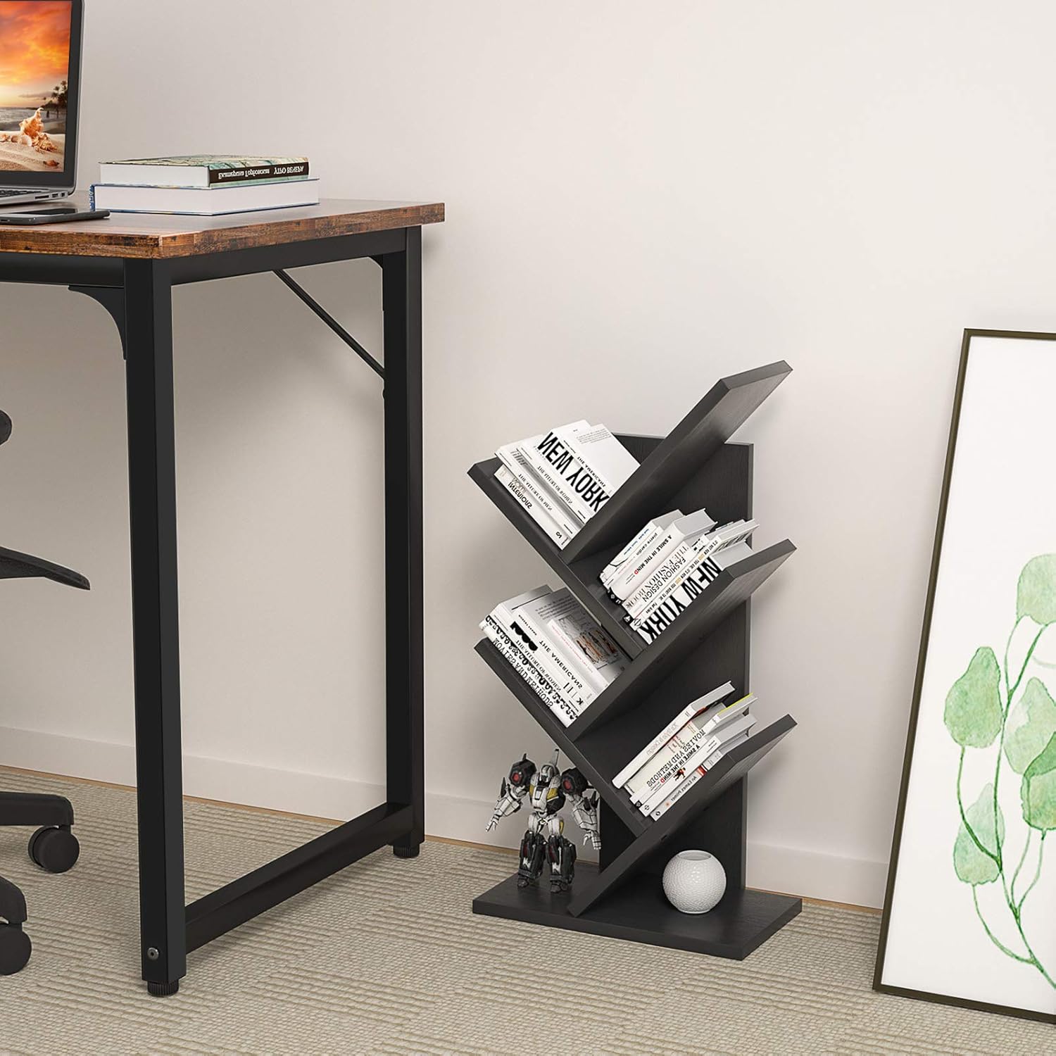 CARLA HOME 5-Tier Tree Bookshelf Rack