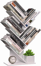 CARLA HOME 5-Tier Tree Bookshelf Storage Rack