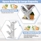 CARLA HOME 5-Tier Tree Bookshelf Storage Rack