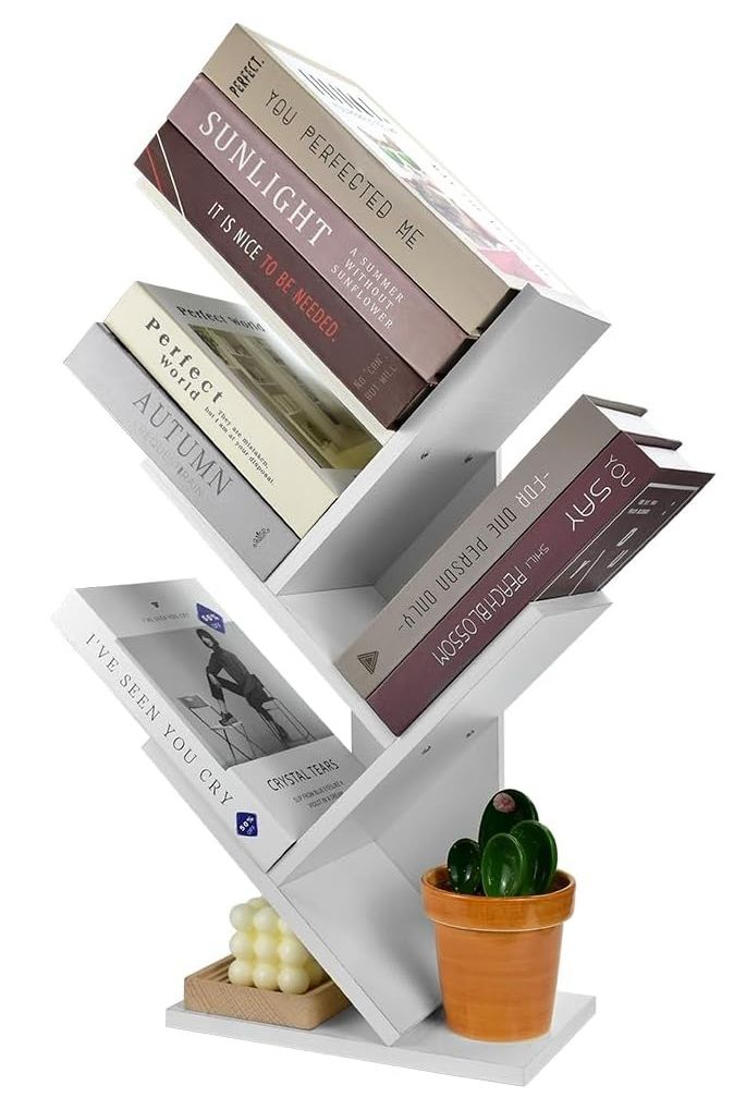 CARLA HOME 5-Tier Tree Bookshelf Storage Rack