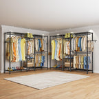 Heavy Duty Garment Rack Organizer with Shelves