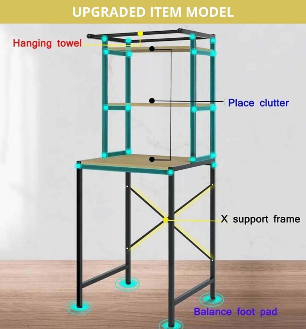 CARLA HOME 3-Tier Over Washing Machine Rack