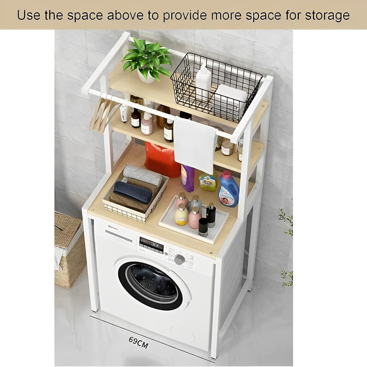 CARLA HOME 3-Tier Laundry Storage Rack