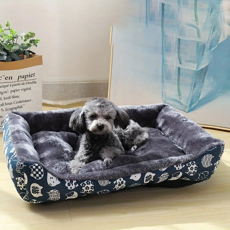 Blue Pet Dog Bed Sofa Mat - Medium