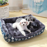 XXL Blue Pet Bed Sofa Mat for Comfort