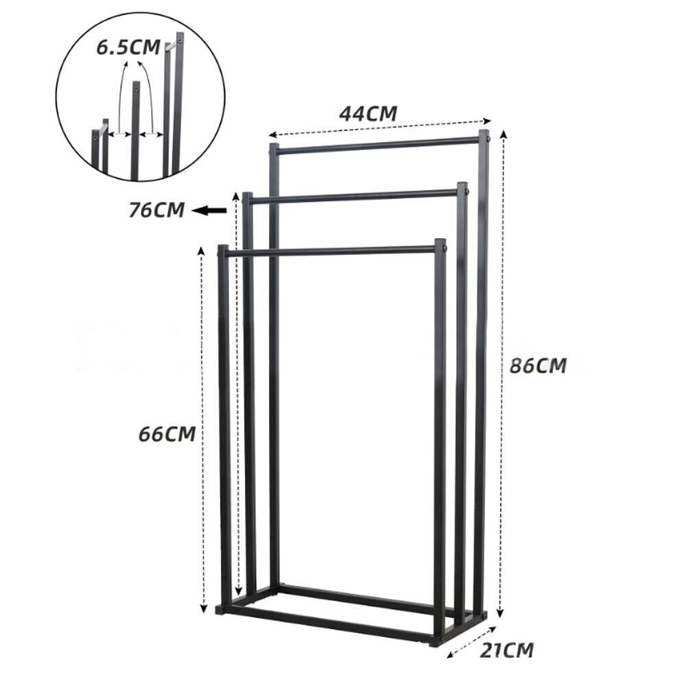 Elegant 3 Tier Metal Towel Rack