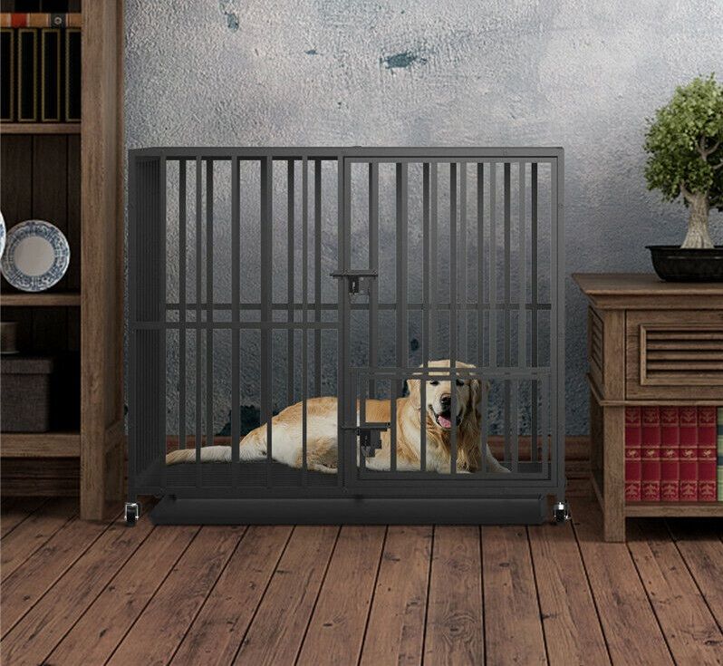 Heavy Duty Large Dog Cage on Wheels