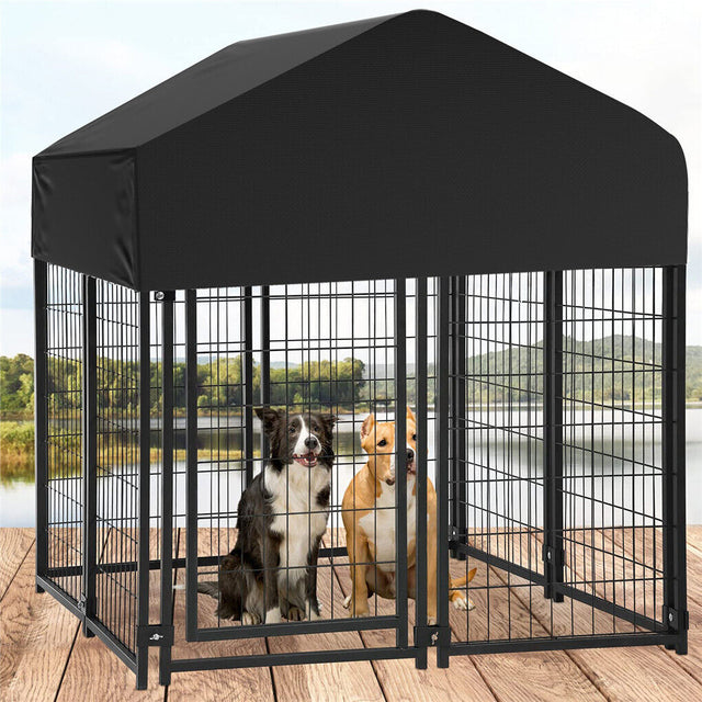 Extra Large Heavy-Duty Welded Wire Dog Kennel