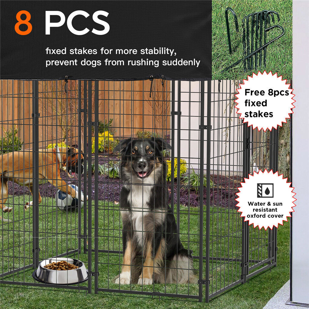 Extra Large Heavy-Duty Welded Wire Dog Kennel