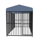 Heavy Duty Black Metal Dog Cage