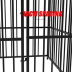 Heavy Duty Black Metal Dog Cage