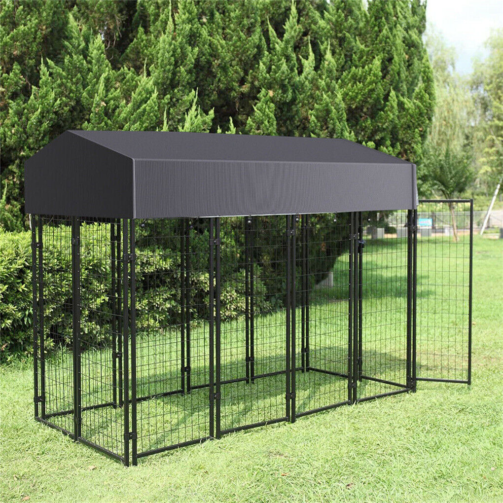 Large Outdoor Dog Kennel with Roof 250x120x165cm