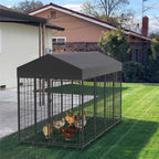 Large Outdoor Dog Kennel with Roof 250x120x165cm