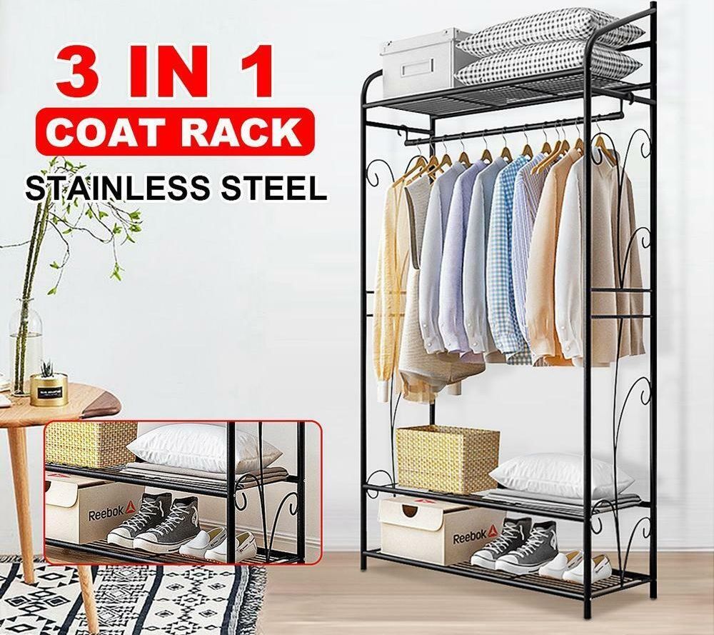 Extra Large Iron Garment Hanging Rack