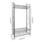 Extra Large Iron Garment Hanging Rack
