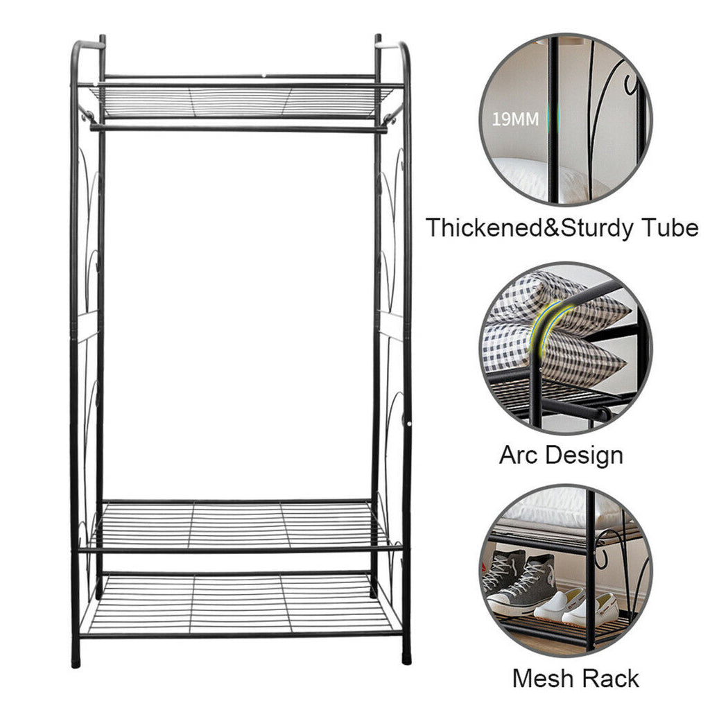 Extra Large Iron Garment Hanging Rack