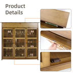 Elegant 4-Tier Bamboo Shoe Rack Cabinet
