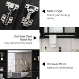 Bathroom Mirrored Cabinet Wall Storage Organizer