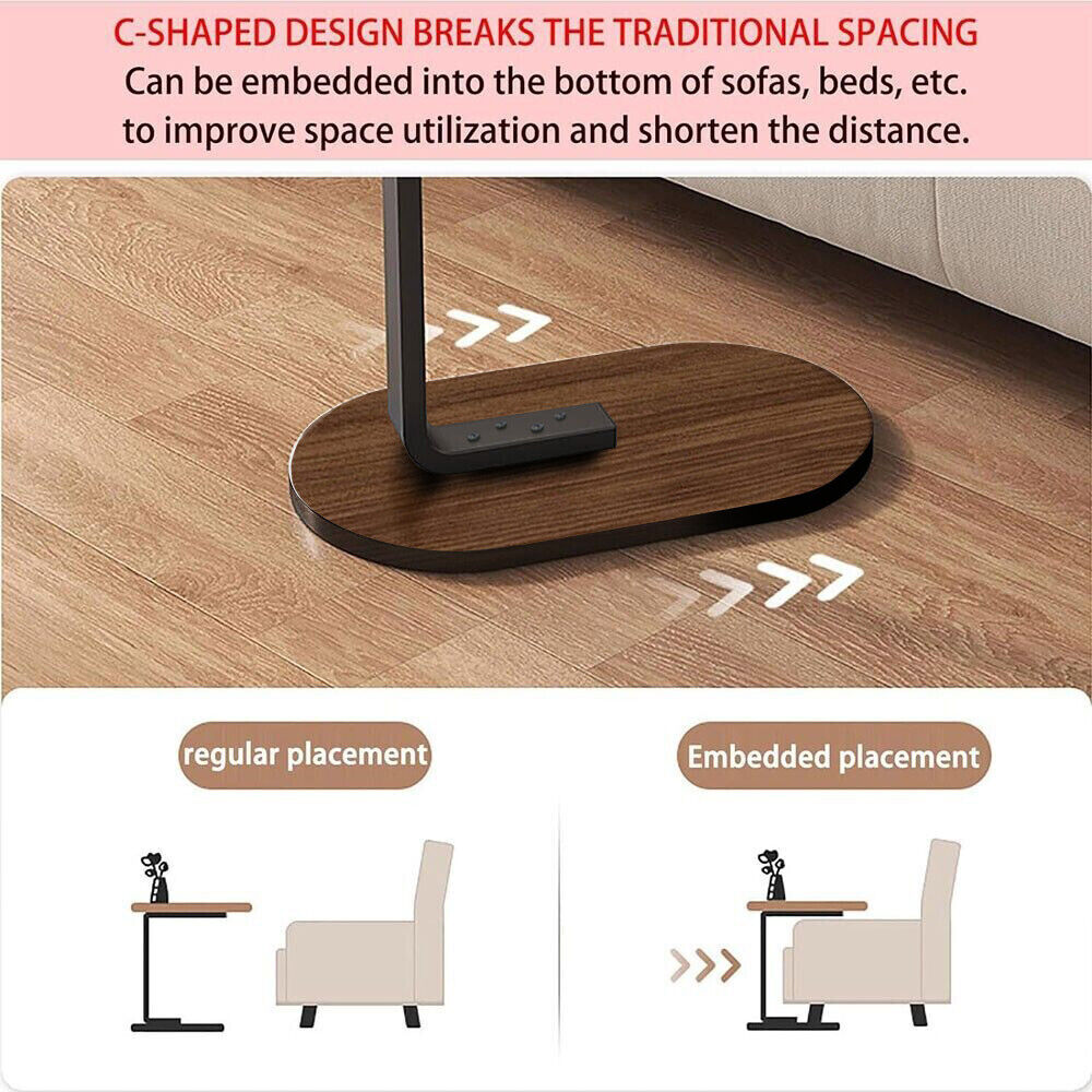 Modern Coffee Side End Table Desk Bedside Sofa Tea Tables Wooden Metal