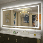 700x900mm LED Bathroom Mirror RGB Anti-Fog Aluminum