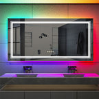 700x900mm LED Bathroom Mirror RGB Anti-Fog Aluminum