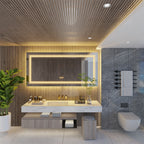 700x900mm LED Bathroom Mirror RGB Anti-Fog Aluminum