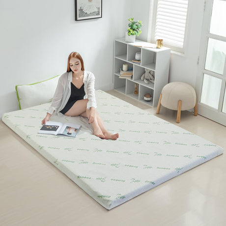 Premium 7-Zone Bamboo Memory Foam Topper