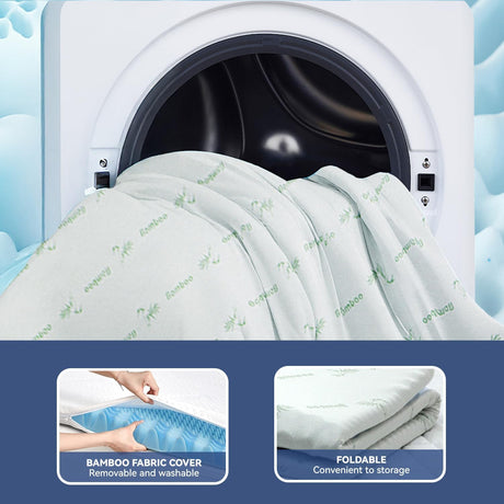 Premium 7-Zone Bamboo Memory Foam Topper