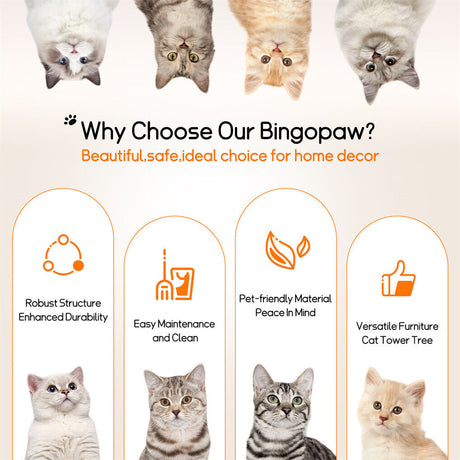 Cat Tree Tower Condo Scratcher Bed Sisal Plush Toy Ball