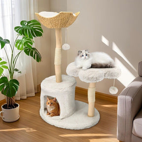Cat Tree Condo Activity Center Sisal Scratcher Tower