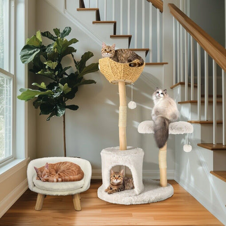 Cat Tree Condo Activity Center Sisal Scratcher Tower