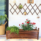 Large Raised Garden Bed Wooden Planter 90x30x33cm