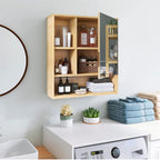 Wall Cabinet Bathroom Mirror Storage Medicine 55.5cm