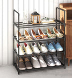 Elegant 4-Tier Stainless Steel Shoe Organizer