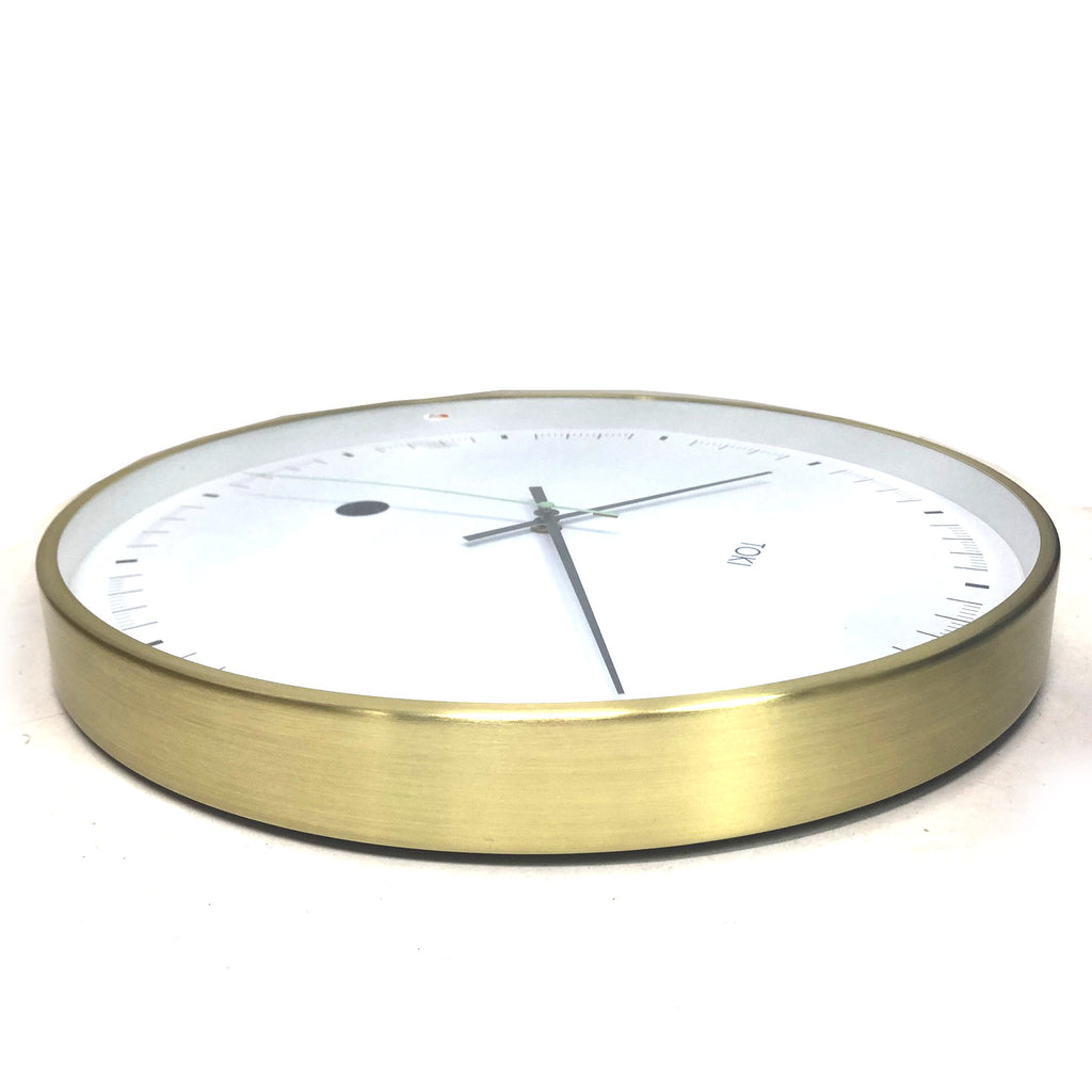 Toki Metta Brushed Gold Clock