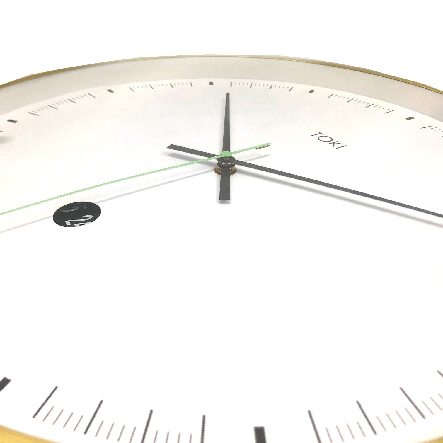 Toki Metta Brushed Gold Clock