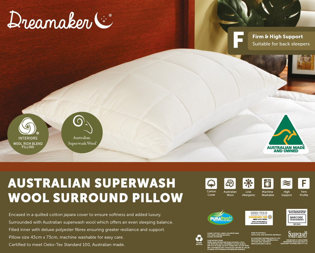 Dreamaker Superwash Bamboo Surround Pillow