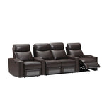 Chicago Leather Home Theatre Lounge 4 Seat