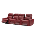Chicago 4 Seat Leather Electric Recliner Lounge