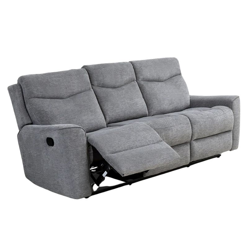 Cosmic Light Gray Fabric Motion Recliner Set