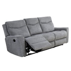Cosmic Light Gray Fabric Motion Recliner Set