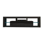 Sleek 200cm Black Modern TV Cabinet
