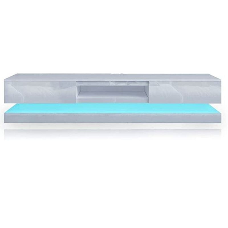 Sleek White LED RGB TV Entertainment Unit