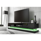 Modern High Gloss LED RGB TV Unit - 220cm