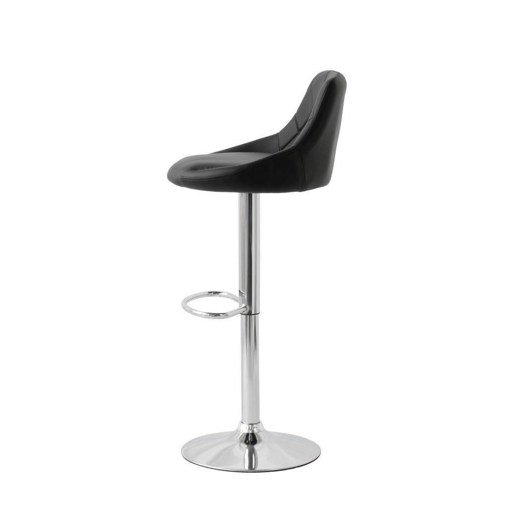 Diamond Style Adjustable Height Barstools - Black