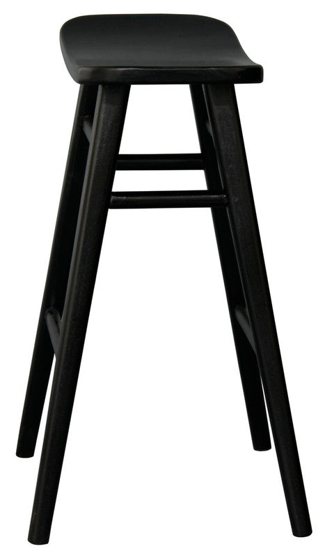 Aria Black Solid Timber Counter Stool
