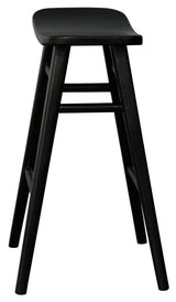 Aria Black Solid Timber Counter Stool