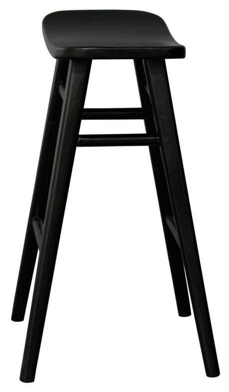 Aria Black Solid Timber Counter Stool