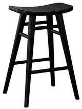 Aria Black Solid Timber Counter Stool