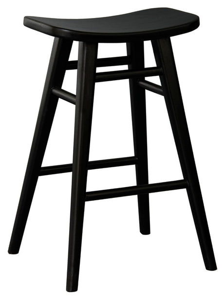 Aria Black Solid Timber Counter Stool